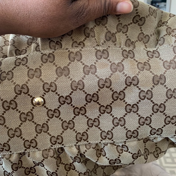 Gucci Large Monogram Canvas Hobo bag - Picture 3 of 8